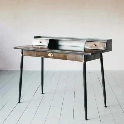 Sid Black Metal Desk