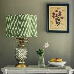 Silver and Gold Pineapple Lamp