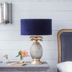 Silver and Gold Pineapple Lamp