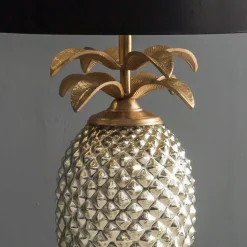 Silver and Gold Pineapple Lamp
