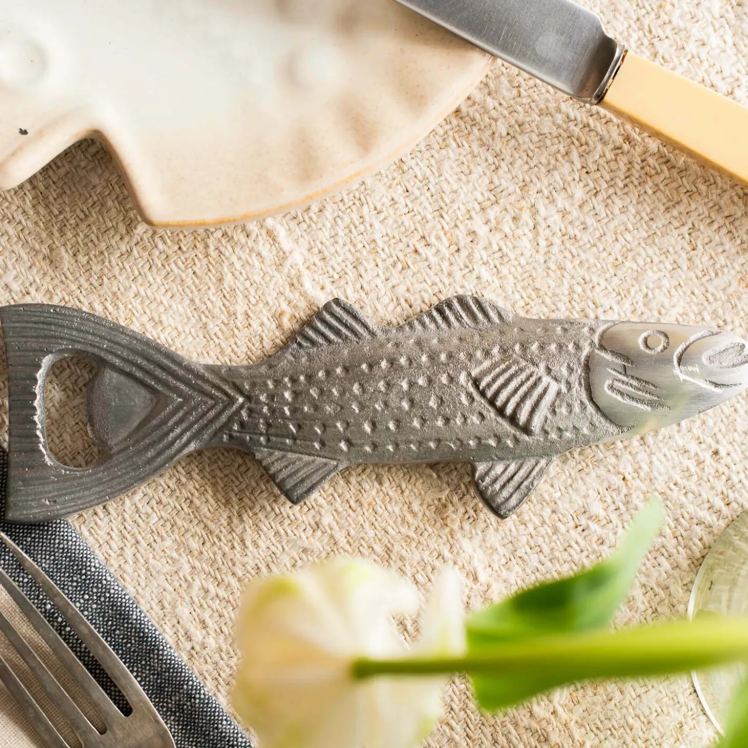 Silver Fish Bottle Opener
