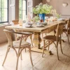 Single Column Reclaimed Elm 12 Seater Extendable Table
