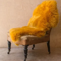 Single Mustard Sheepskin