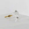 Small Clear Glass Knob
