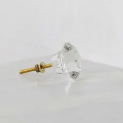 Small Clear Glass Knob