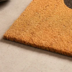 Small Natural Heart Doormat