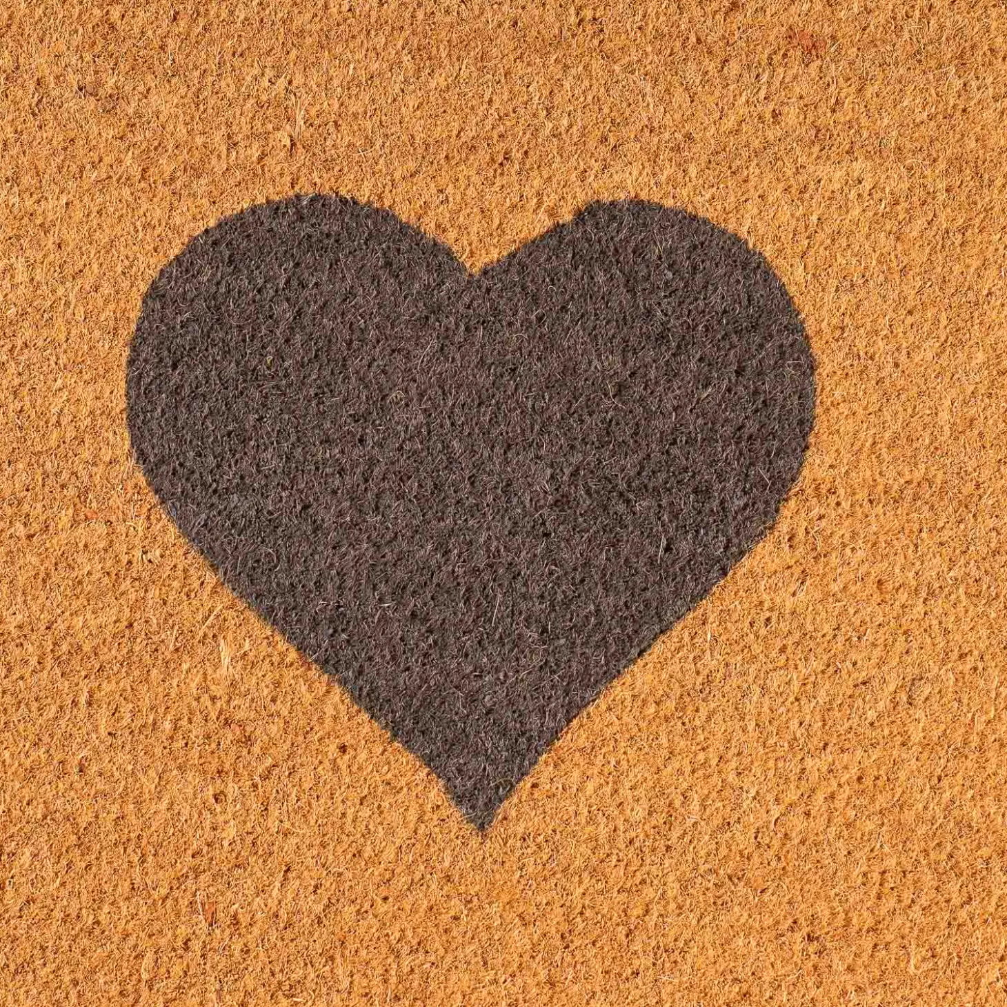 Small Natural Heart Doormat
