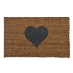 Small Natural Heart Doormat