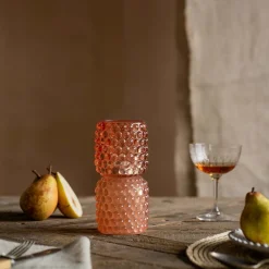 Small Pink Stacked Bubble Tealight Holder