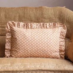 Small Rectangular Floral Block Printed Cushions