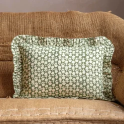 Small Rectangular Floral Block Printed Cushions
