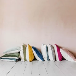 Small Velvet and Linen Backed Cushions