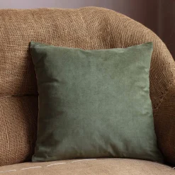 Small Velvet and Linen Backed Cushions