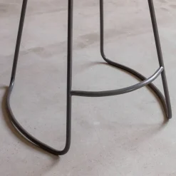 Small Wood And Iron Stool
