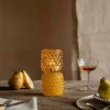 Small Yellow Stacked Bubble Tealight Holder
