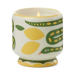 Snake Ceramic Lemongrass Candle