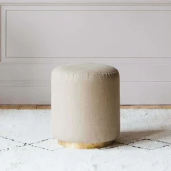 Sofia Linen Stool