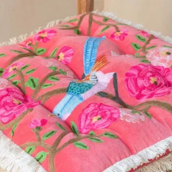 Songbird Coral Velvet Seat Pad