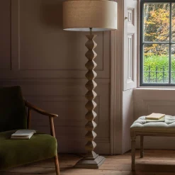 Spencer Floor Lamp with Linen Shade