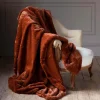 Spice Faux Fur Throw