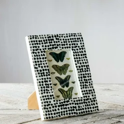 Spotty Black Bone Frame