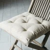 Square Linen Seat Pad