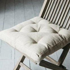 Square Linen Seat Pad