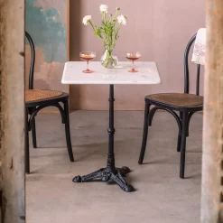 Square Marble Bistro Café Table