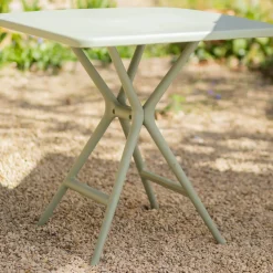 Square Moss Green Garden Dining Table