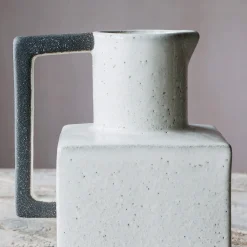 Square Speckled Jug with Handle