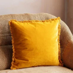 Square Stonewashed Velvet Cushions