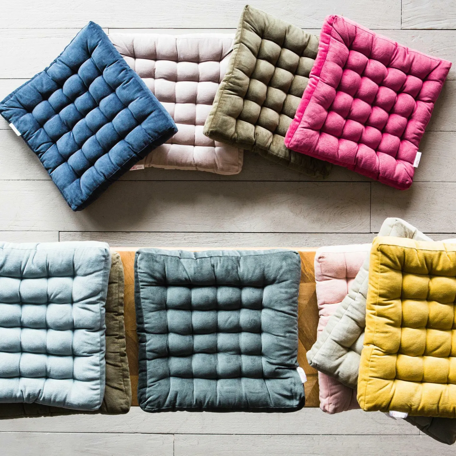 Square Velvet Seat Pads