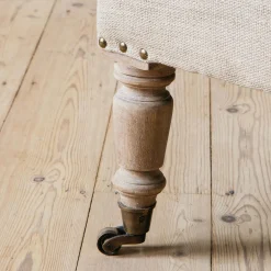 Stanley Deconstructed Velvet and Linen Armchair