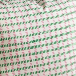 Sundae Green & Pink Frill Rectangular Cushion