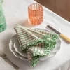 Sundae Green and Pink Frill Napkin