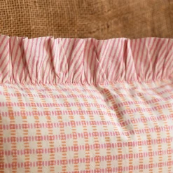 Sundae Pink & Orange Frill Square Cushion