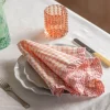 Sundae Pink and Orange Frill Napkin
