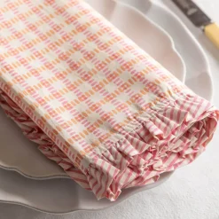 Sundae Pink and Orange Frill Napkin