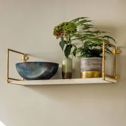Tala Gold Marble Shelf