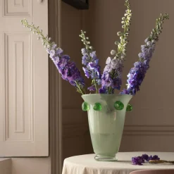 Tall Emerald Bobble Vase