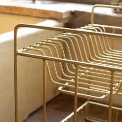 Tall Gold Dish Rack