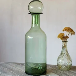 Tall Green Glass Bottle