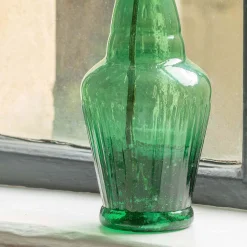 Tall Green Recycled Glass Vase