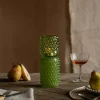 Tall Green Stacked Bubble Tealight Holder