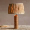 Tall Leya Wooden Table Lamp