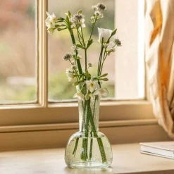 Tall Rustic Glass Posy Vase