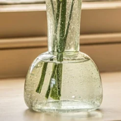 Tall Rustic Glass Posy Vase