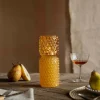 Tall Yellow Stacked Bubble Tealight Holder