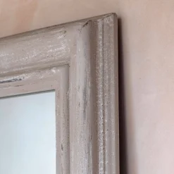 Taupe Window Pane Wall Mirror