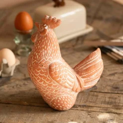 Terracotta Rooster Ornament